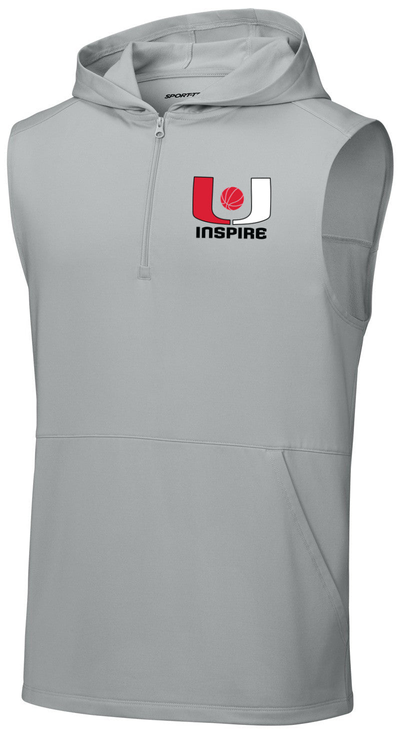 Sport-Wick Stretch Sleeveless Hooded 1/4-Zip