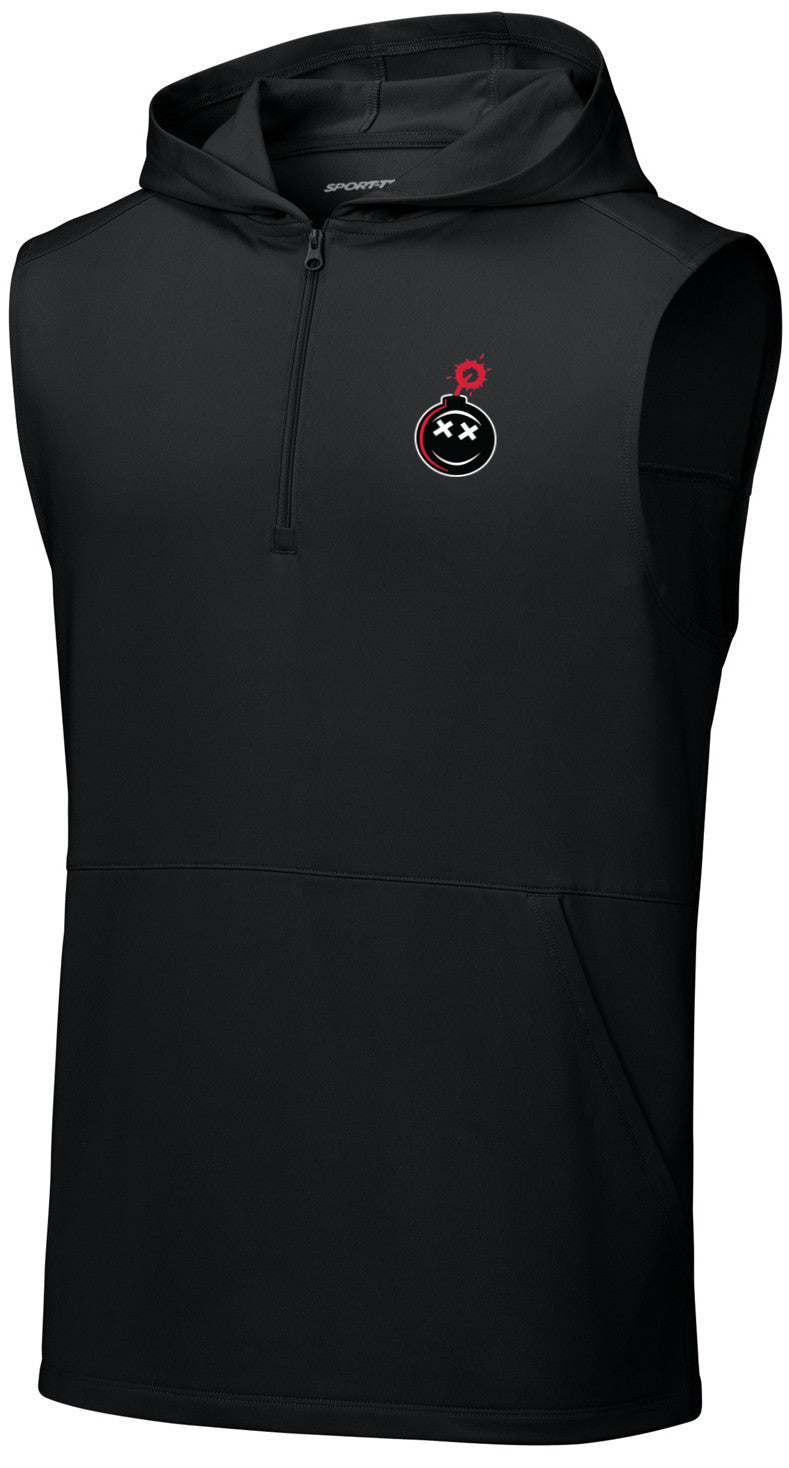 Sport-Wick Stretch Sleeveless Hooded 1/4-Zip
