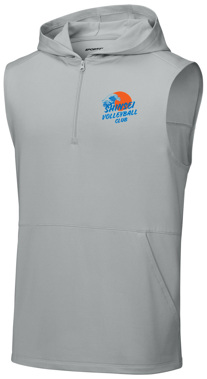Sport-Wick Stretch Sleeveless Hooded 1/4-Zip