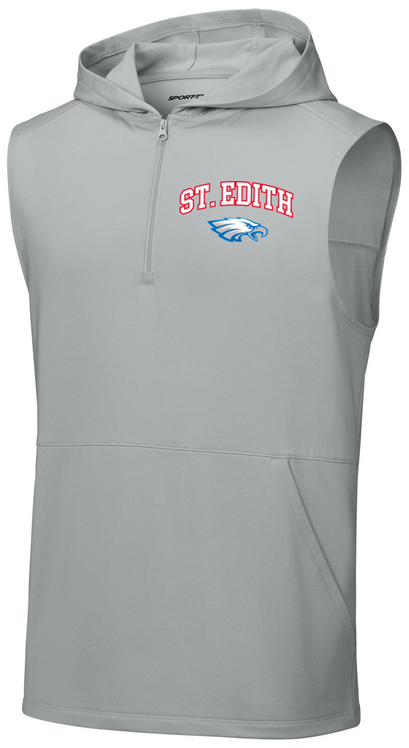 Sport-Wick Stretch Sleeveless Hooded 1/4-Zip