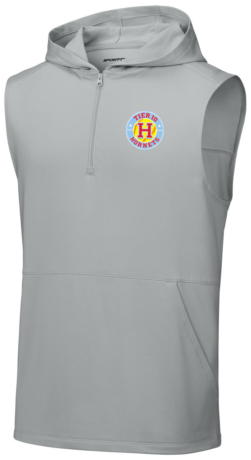 Sport-Wick Stretch Sleeveless Hooded 1/4-Zip