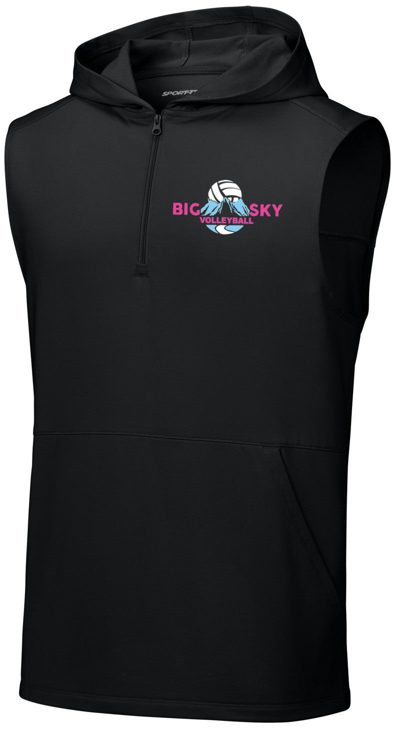 Sport-Wick Stretch Sleeveless Hooded 1/4-Zip