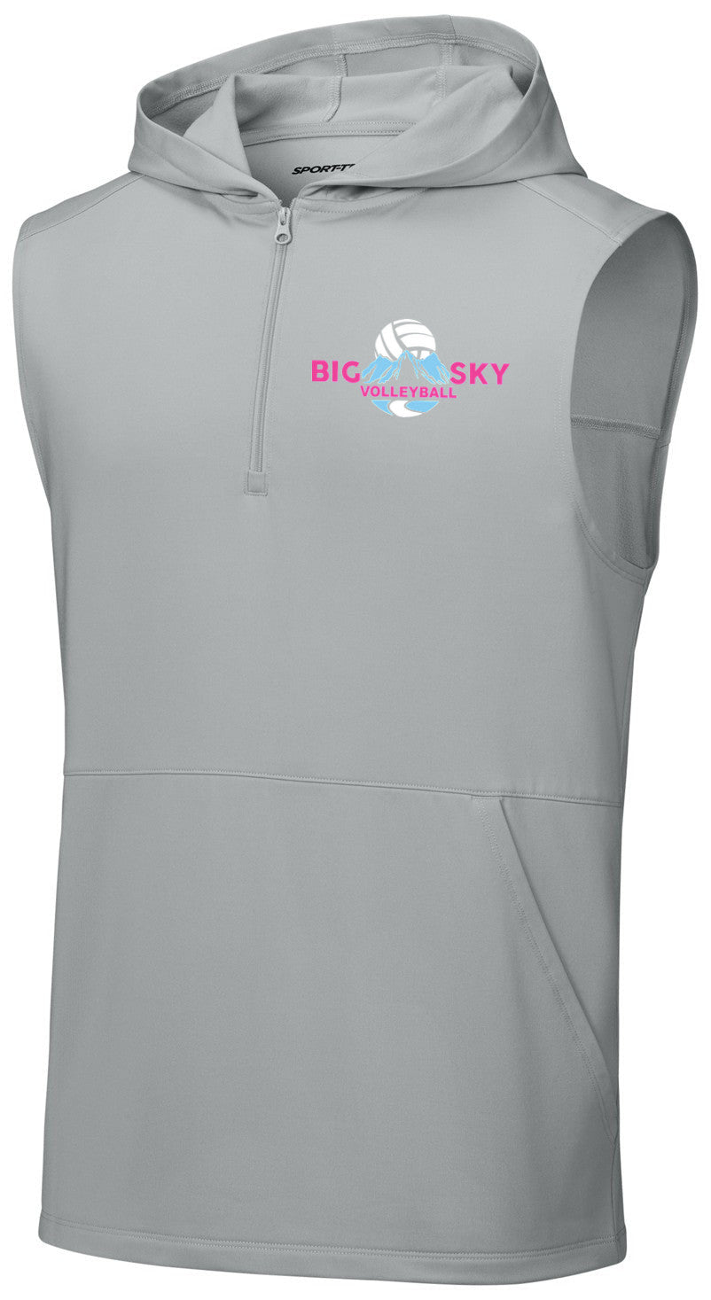 Sport-Wick Stretch Sleeveless Hooded 1/4-Zip
