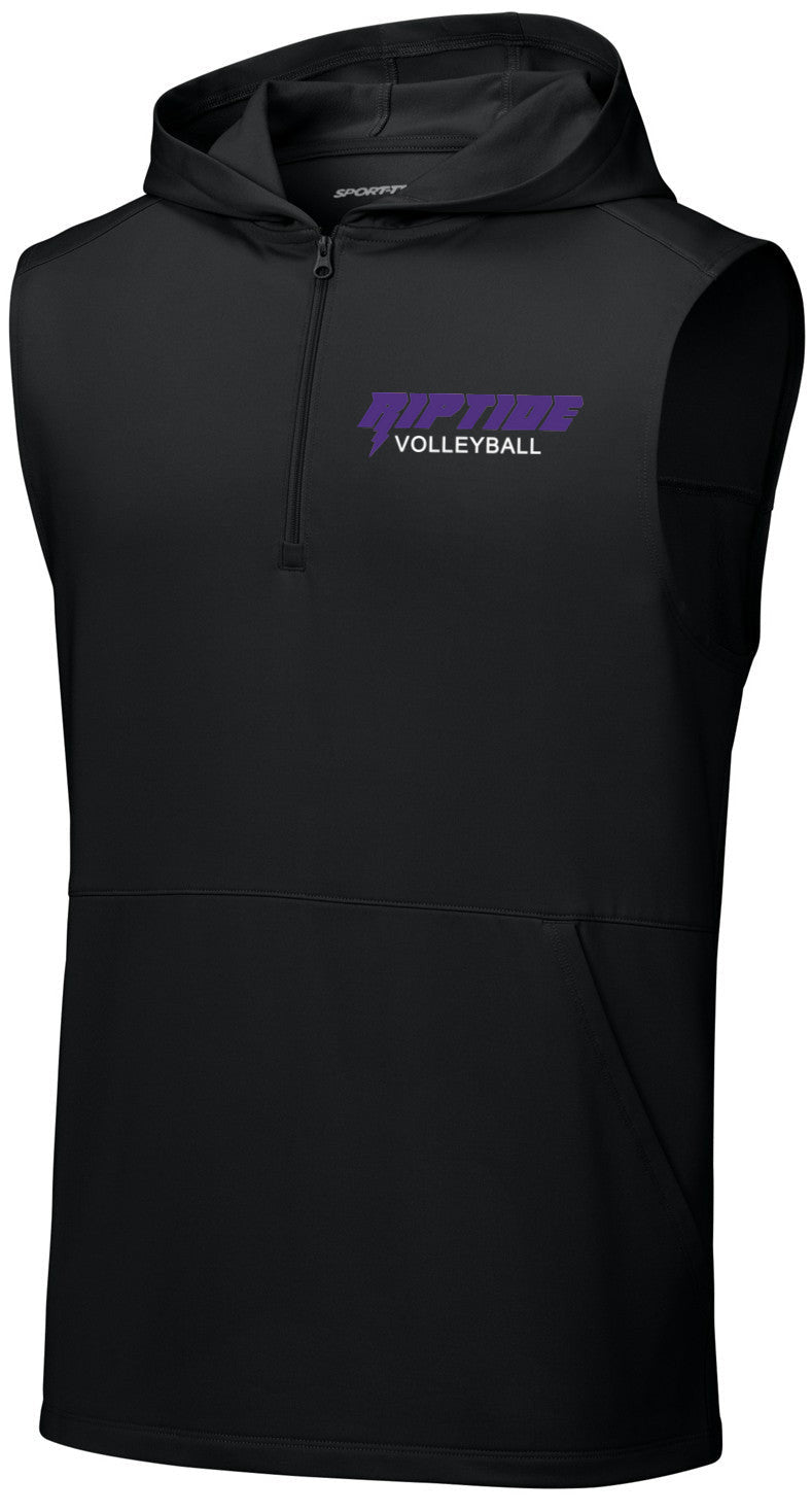 Sport-Wick Stretch Sleeveless Hooded 1/4-Zip