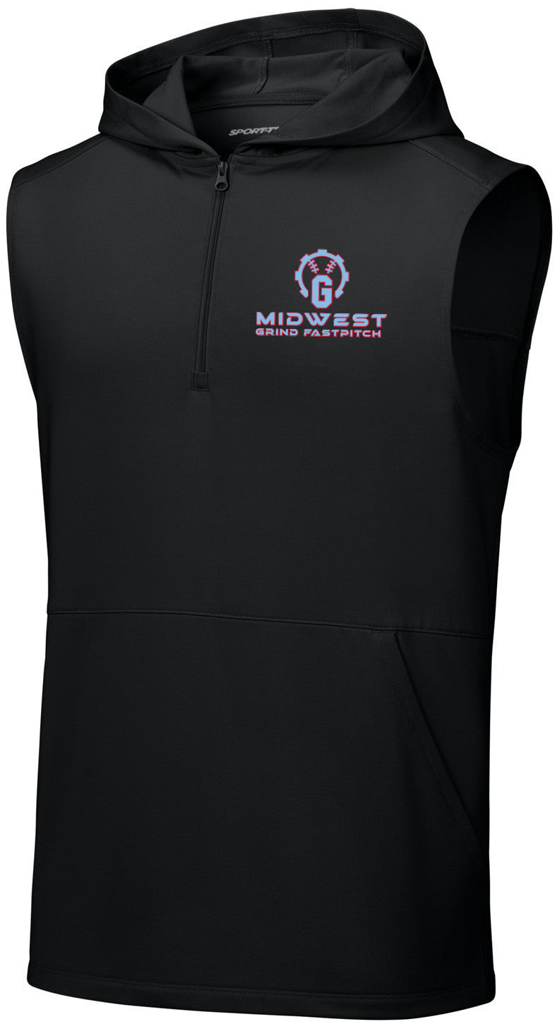 Sport-Wick Stretch Sleeveless Hooded 1/4-Zip