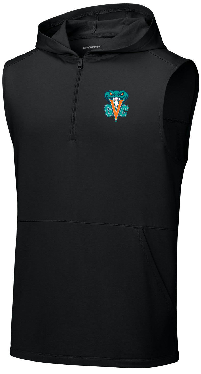 Sport-Wick Stretch Sleeveless Hooded 1/4-Zip