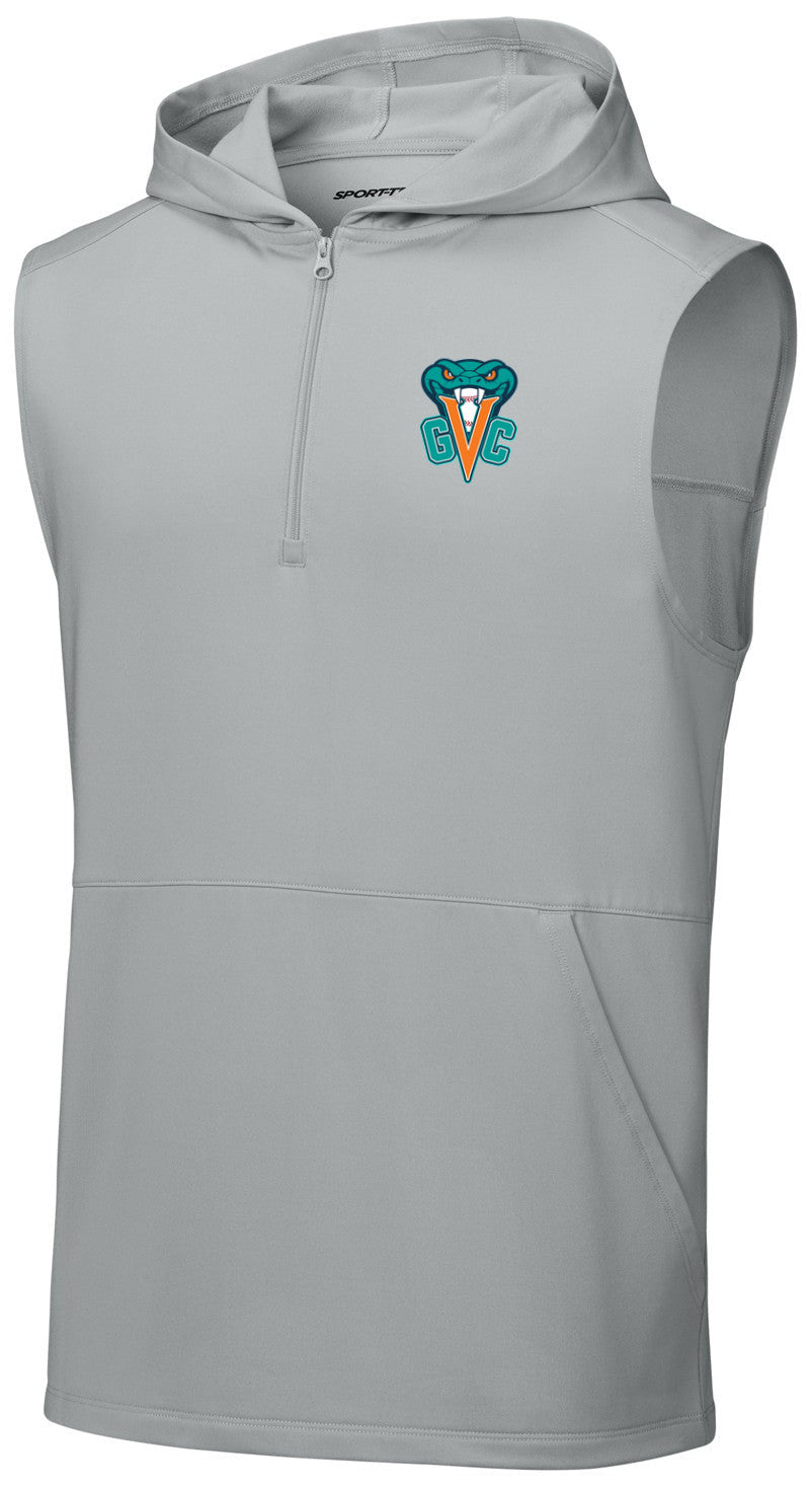 Sport-Wick Stretch Sleeveless Hooded 1/4-Zip