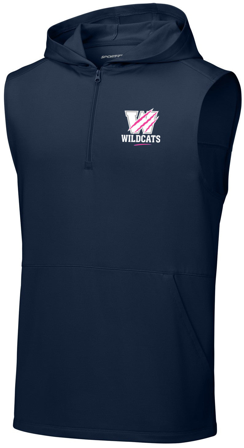 Sport-Wick Stretch Sleeveless Hooded 1/4-Zip