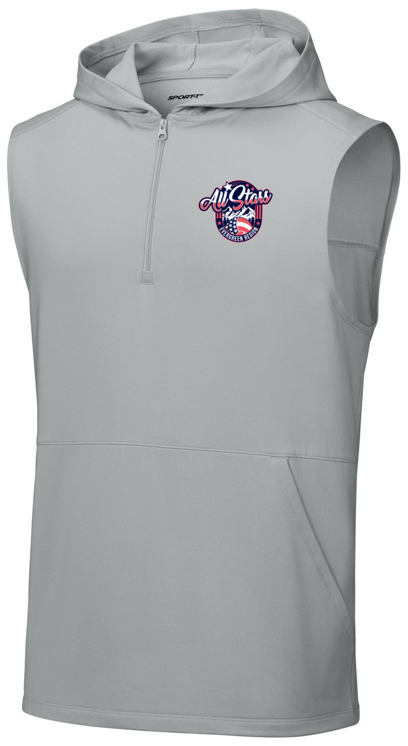 Sport-Wick Stretch Sleeveless Hooded 1/4-Zip