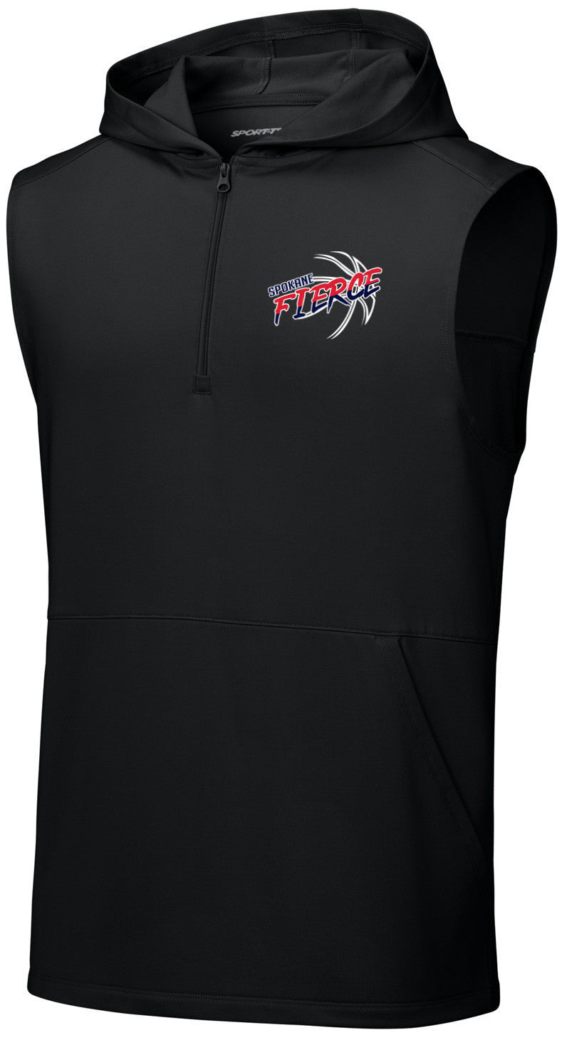 Sport-Wick Stretch Sleeveless Hooded 1/4-Zip