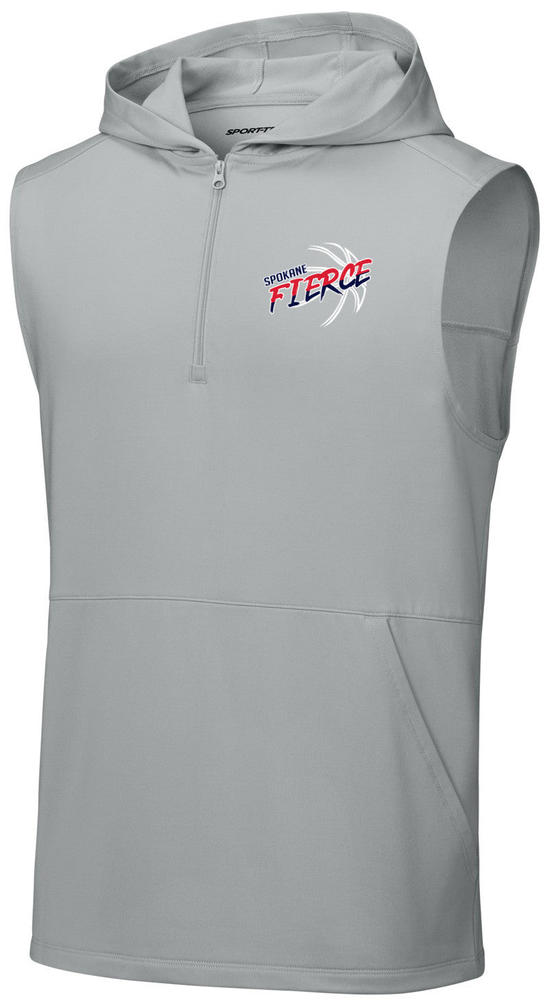 Sport-Wick Stretch Sleeveless Hooded 1/4-Zip