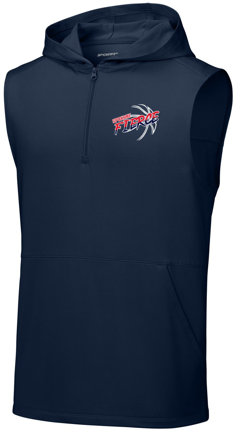 Sport-Wick Stretch Sleeveless Hooded 1/4-Zip