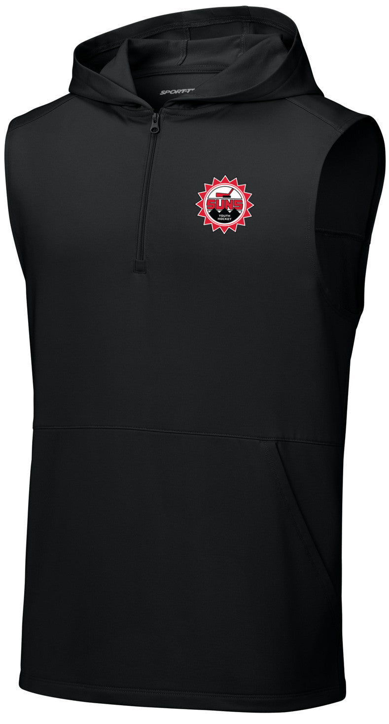 Sport-Wick Stretch Sleeveless Hooded 1/4-Zip