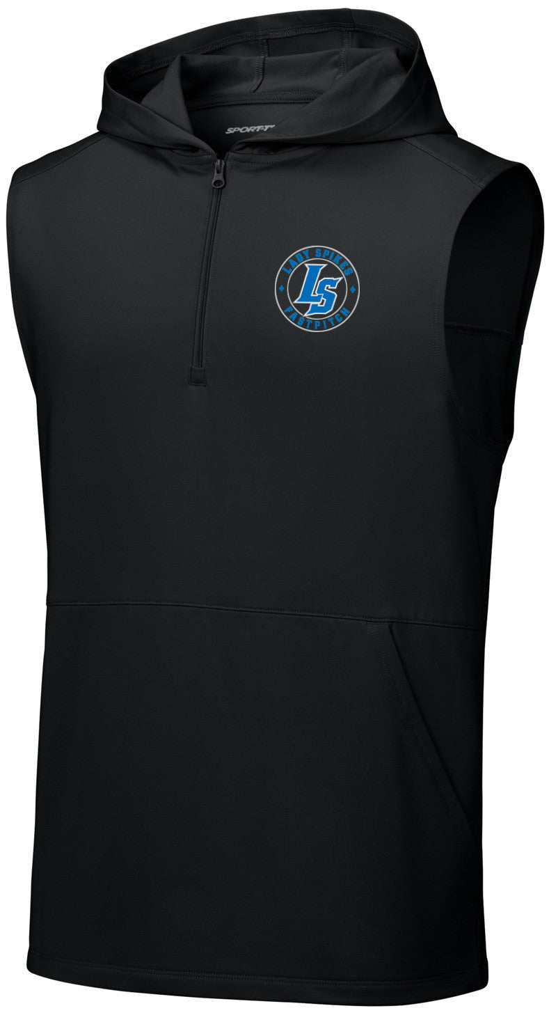 Sport-Wick Stretch Sleeveless Hooded 1/4-Zip