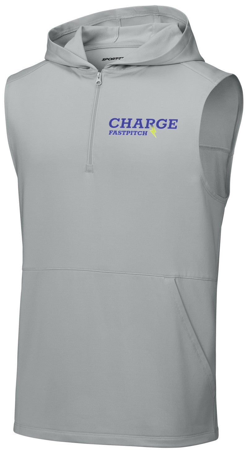 Sport-Wick Stretch Sleeveless Hooded 1/4-Zip