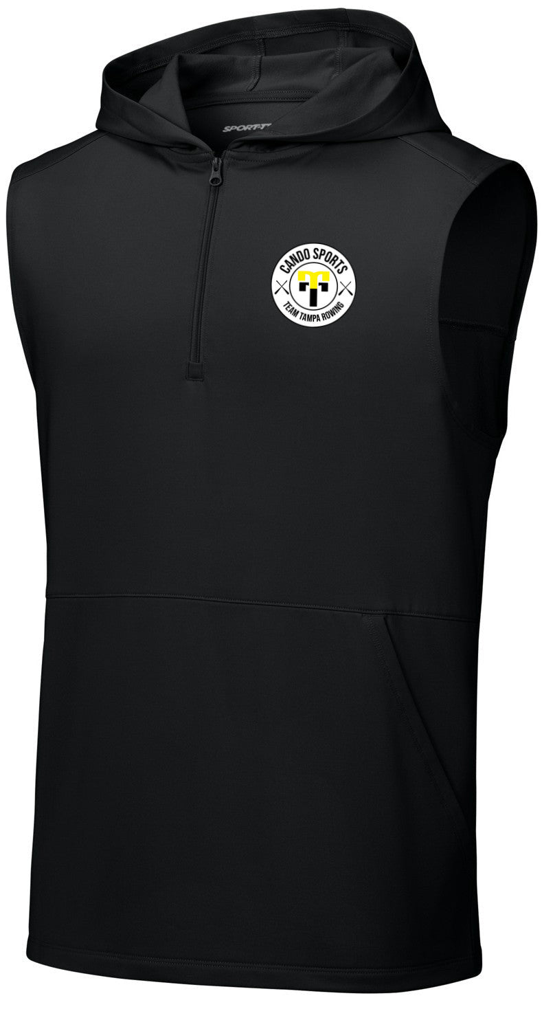 Sport-Wick Stretch Sleeveless Hooded 1/4-Zip