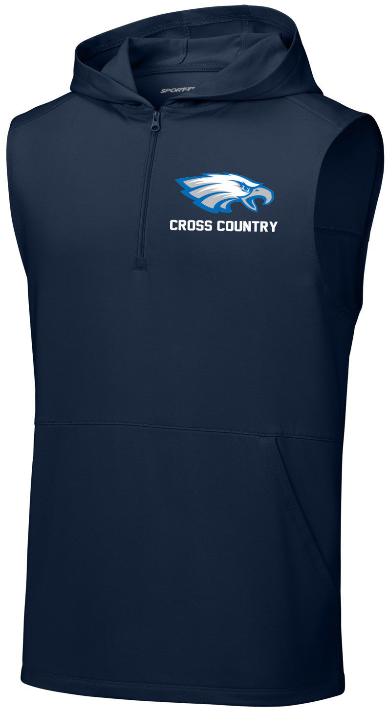 Sport-Wick Stretch Sleeveless Hooded 1/4-Zip