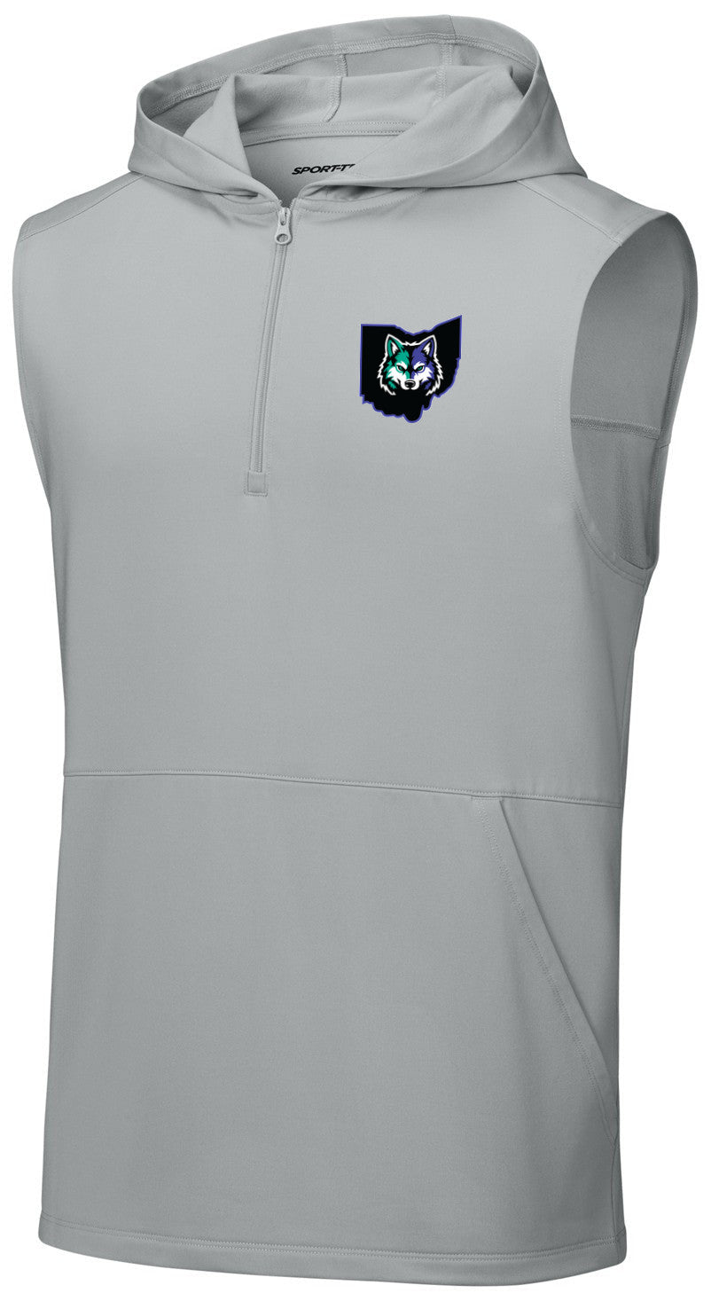 Sport-Wick Stretch Sleeveless Hooded 1/4-Zip