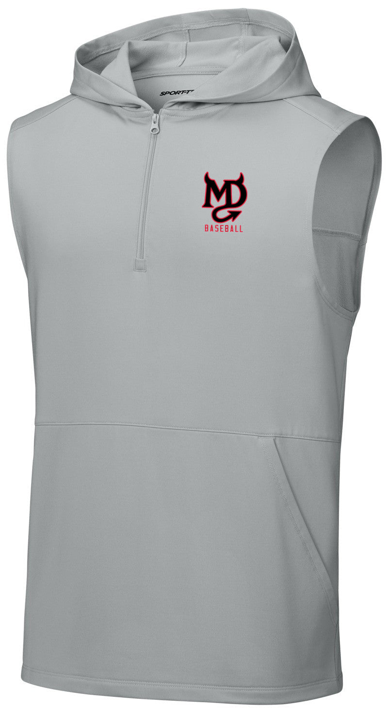 Sport-Wick Stretch Sleeveless Hooded 1/4-Zip