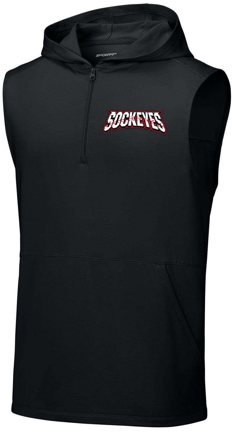 Sport-Wick Stretch Sleeveless Hooded 1/4-Zip