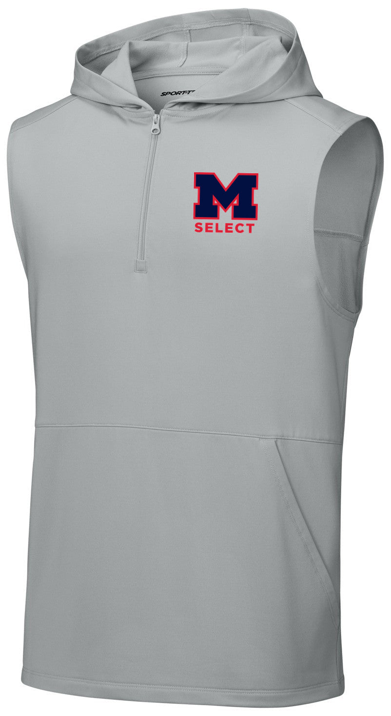 Sport-Wick Stretch Sleeveless Hooded 1/4-Zip