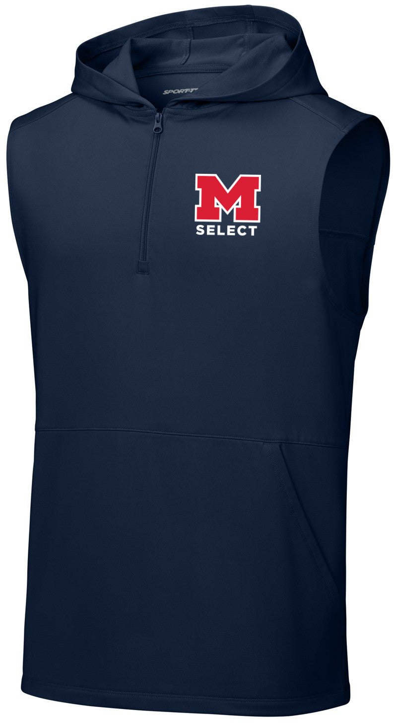 Sport-Wick Stretch Sleeveless Hooded 1/4-Zip