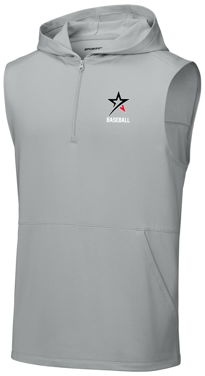 Sport-Wick Stretch Sleeveless Hooded 1/4-Zip