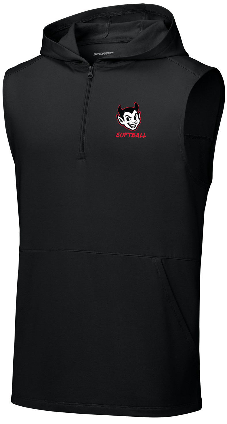 Sport-Wick Stretch Sleeveless Hooded 1/4-Zip