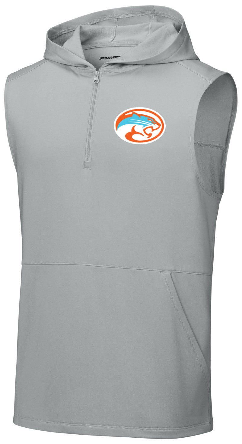 Sport-Wick Stretch Sleeveless Hooded 1/4-Zip