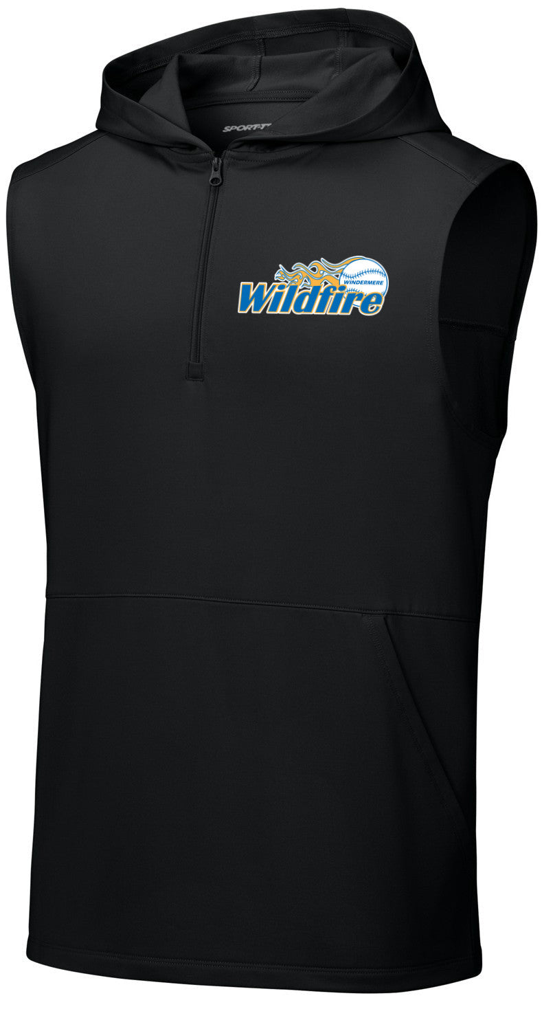 Sport-Wick Stretch Sleeveless Hooded 1/4-Zip