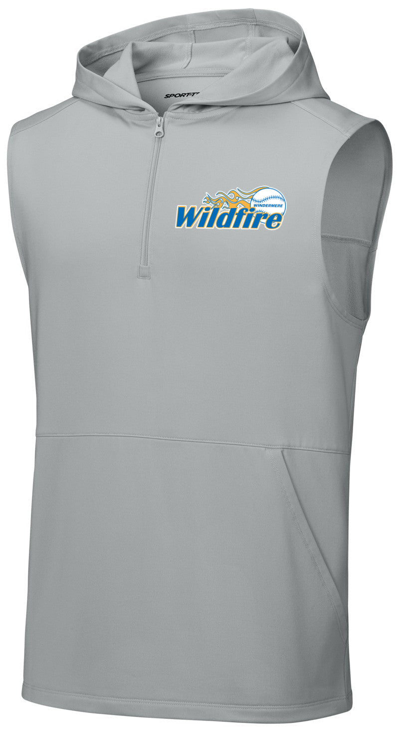 Sport-Wick Stretch Sleeveless Hooded 1/4-Zip