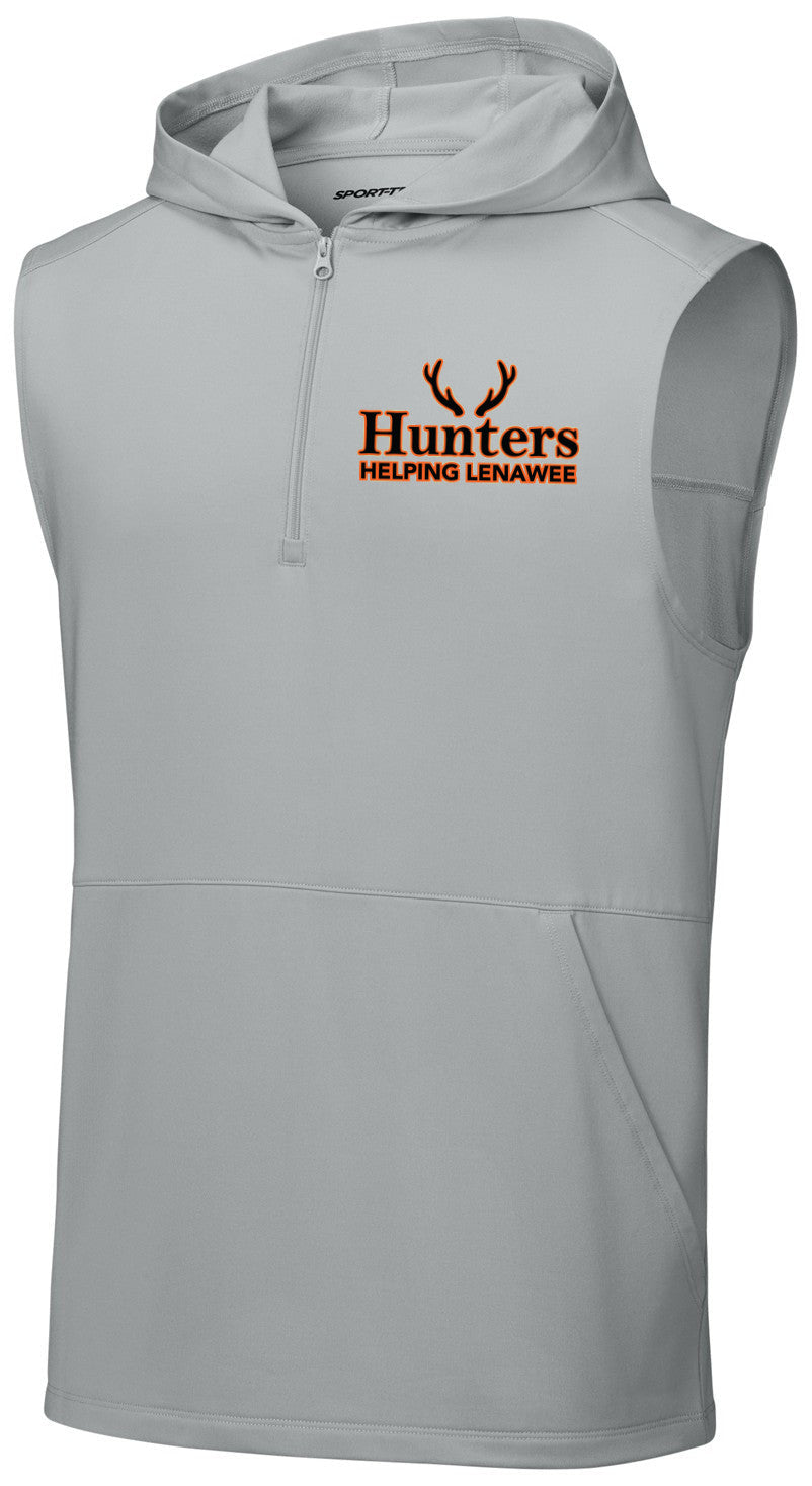 Sport-Wick Stretch Sleeveless Hooded 1/4-Zip