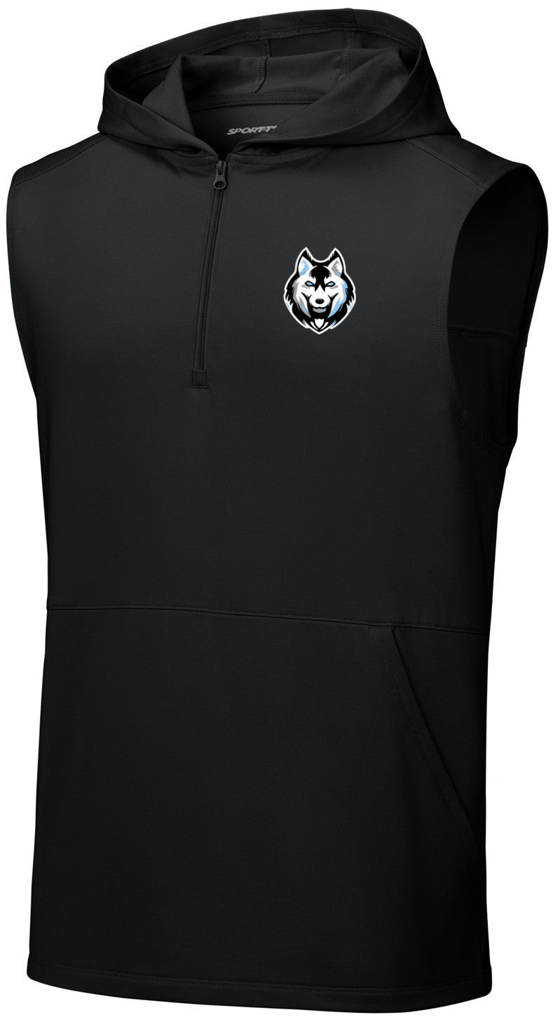 Sport-Wick Stretch Sleeveless Hooded 1/4-Zip