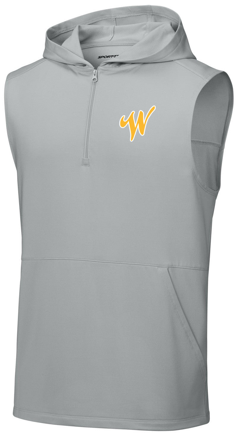Sport-Wick Stretch Sleeveless Hooded 1/4-Zip