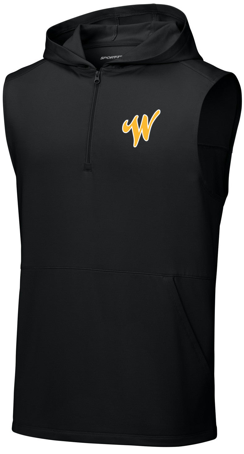 Sport-Wick Stretch Sleeveless Hooded 1/4-Zip