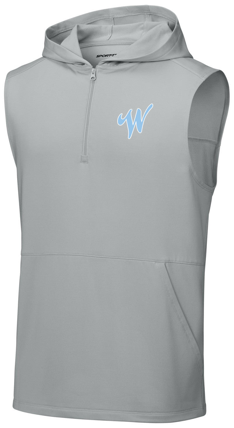 Sport-Wick Stretch Sleeveless Hooded 1/4-Zip