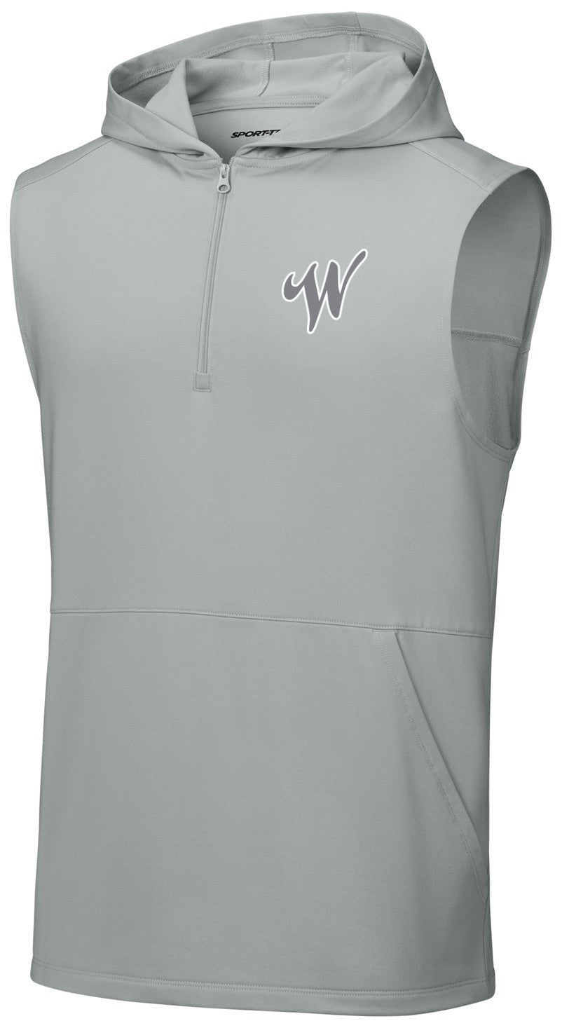 Sport-Wick Stretch Sleeveless Hooded 1/4-Zip