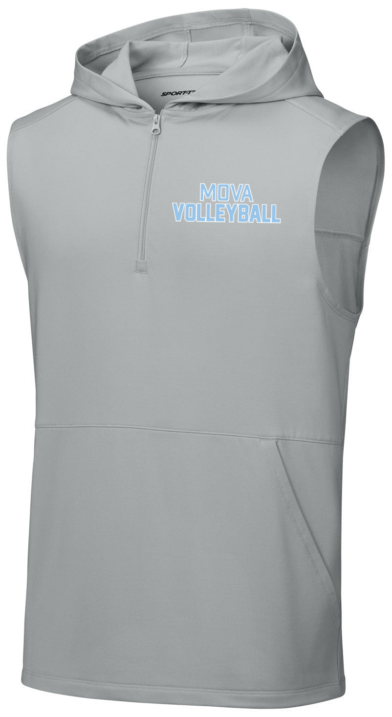 Sport-Wick Stretch Sleeveless Hooded 1/4-Zip