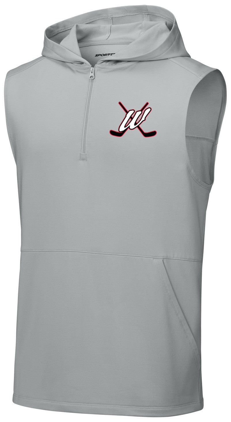 Sport-Wick Stretch Sleeveless Hooded 1/4-Zip