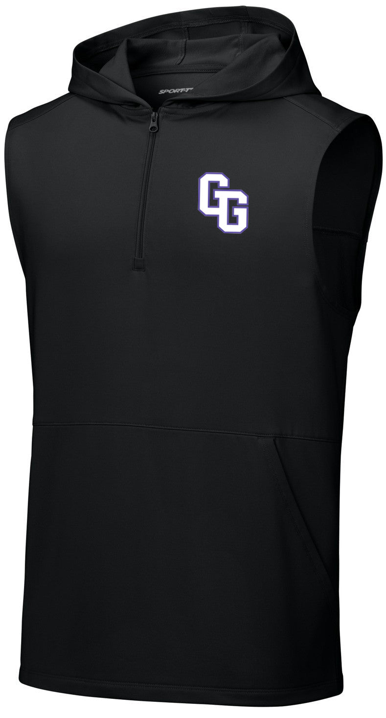 Sport-Wick Stretch Sleeveless Hooded 1/4-Zip