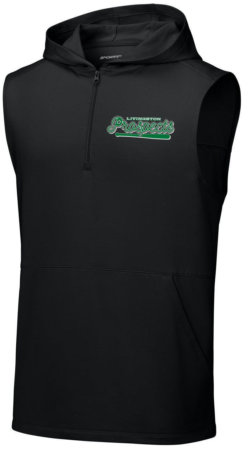 Sport-Wick Stretch Sleeveless Hooded 1/4-Zip