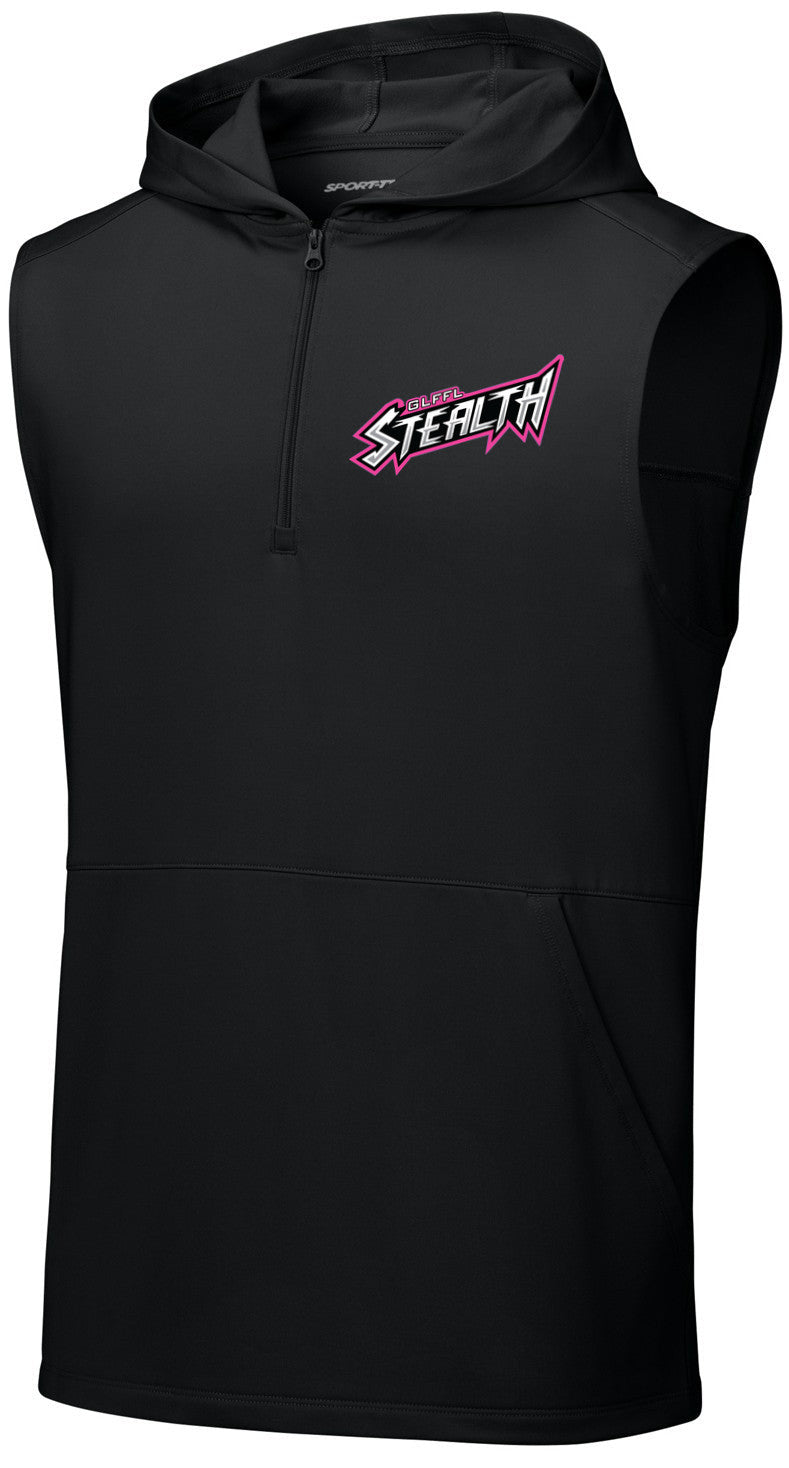 Sport-Wick Stretch Sleeveless Hooded 1/4-Zip