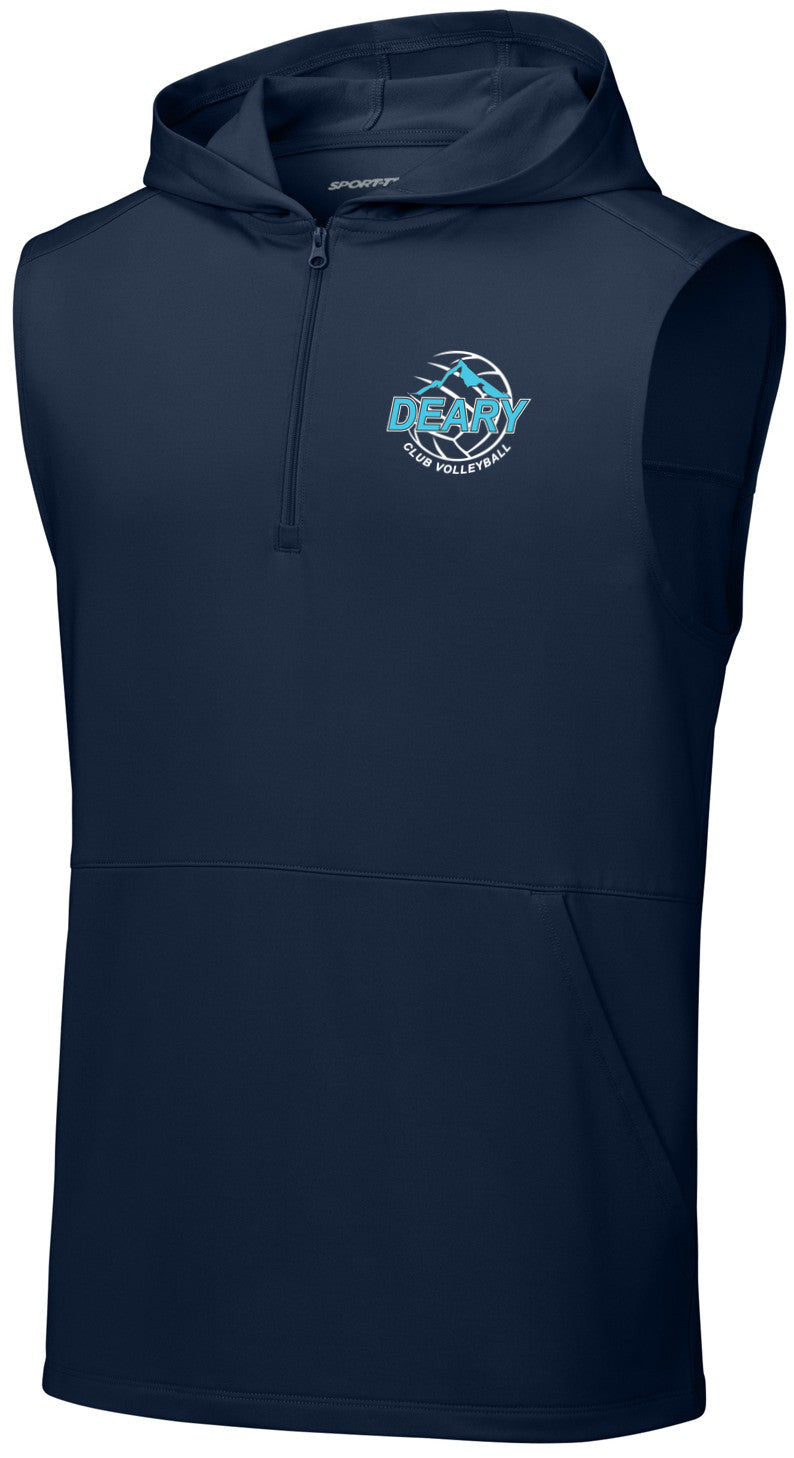 Sport-Wick Stretch Sleeveless Hooded 1/4-Zip