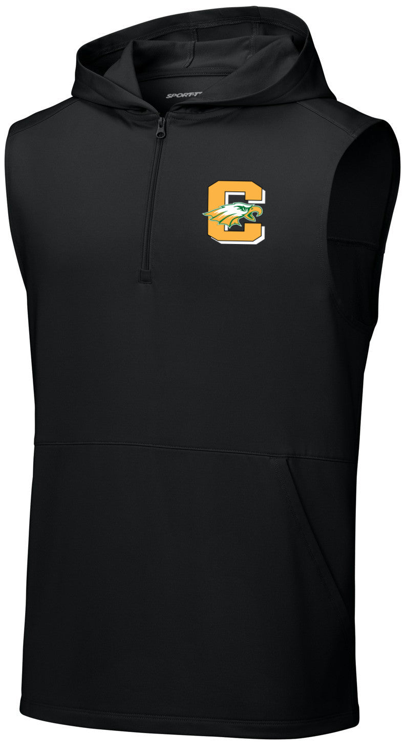 Sport-Wick Stretch Sleeveless Hooded 1/4-Zip