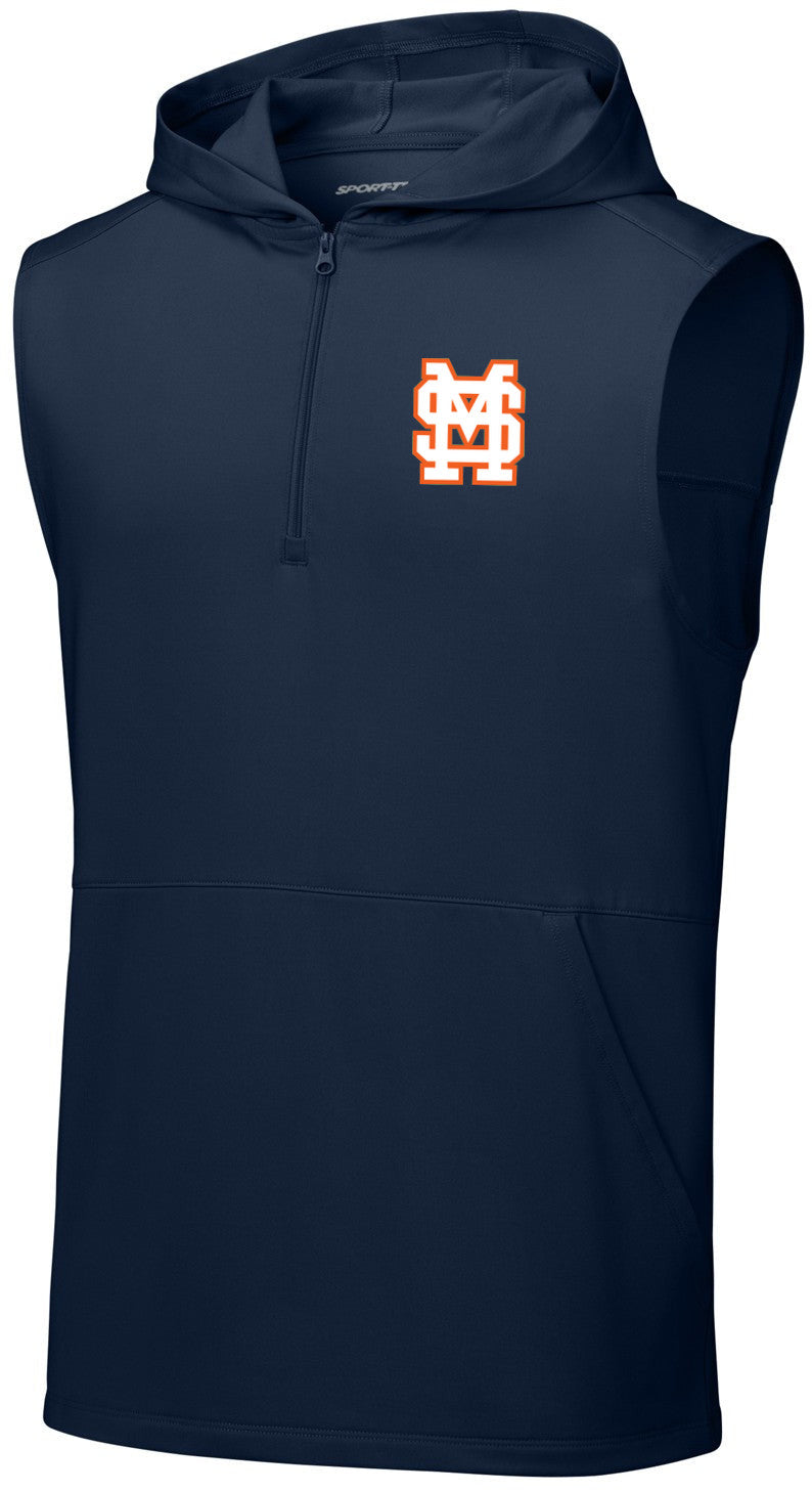 Sport-Wick Stretch Sleeveless Hooded 1/4-Zip