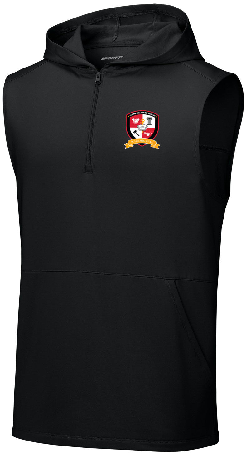 Sport-Wick Stretch Sleeveless Hooded 1/4-Zip