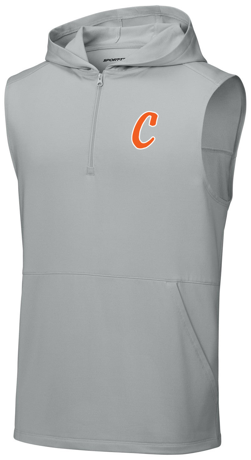 Sport-Wick Stretch Sleeveless Hooded 1/4-Zip