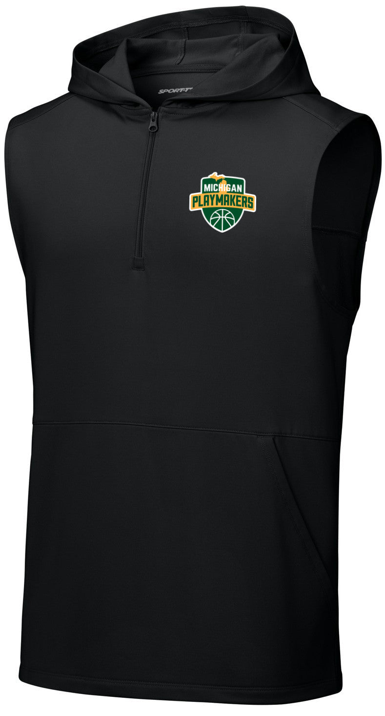 Sport-Wick Stretch Sleeveless Hooded 1/4-Zip
