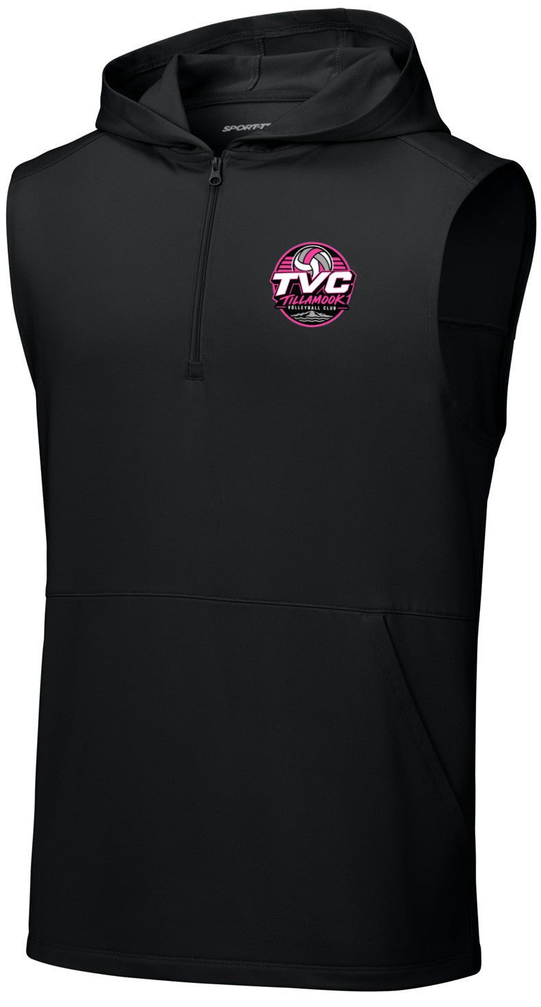 Sport-Wick Stretch Sleeveless Hooded 1/4-Zip