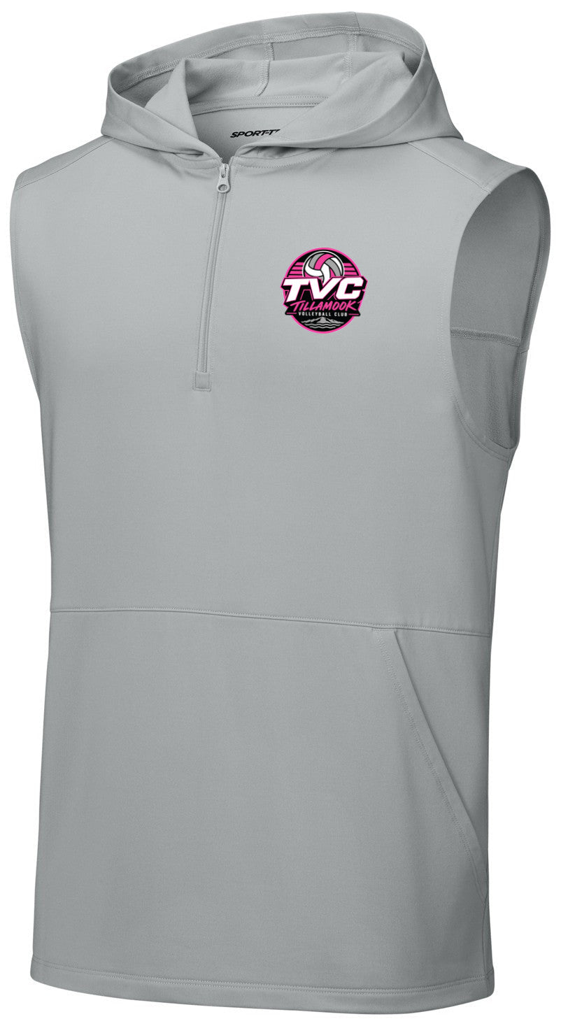 Sport-Wick Stretch Sleeveless Hooded 1/4-Zip